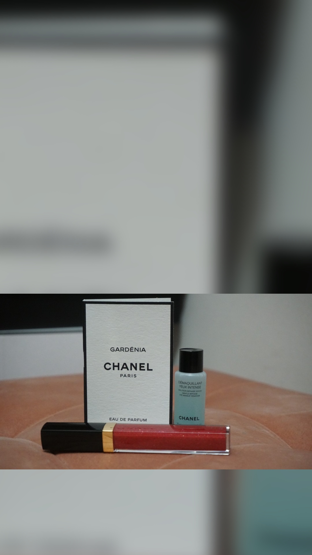 Amarena Ft. Chanel Rouge Coco Gloss in 106, Haul + Swatch